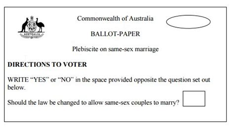 Heres What Your Marriage Postal Survey Form Will Look Like Star Observer