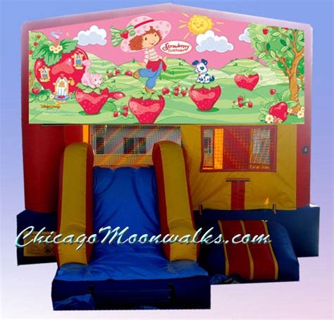 3 In 1 Strawberry Shortcake Combo Bounce House Rental Chicago Il