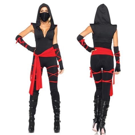 Sexy Adult Women Anime Masked Ninja Warrior Costumes Halloween Cosplay