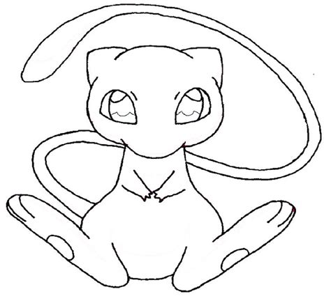 Mew Coloring Pages For Kids Educative Printable Pokemon Characters