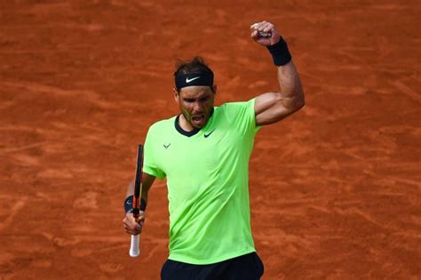 Rafael Nadal After Reaching The Quarter Finals Of Roland Garros The