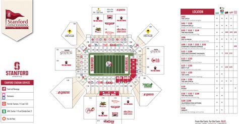 Stanford Football Stadium Interactive Seating Chart Elcho Table