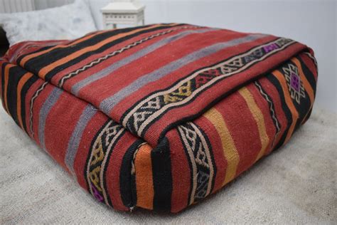 Kilim Pillow 24x24 Height 8 Inches Anatolian Decorative Kilim Etsy