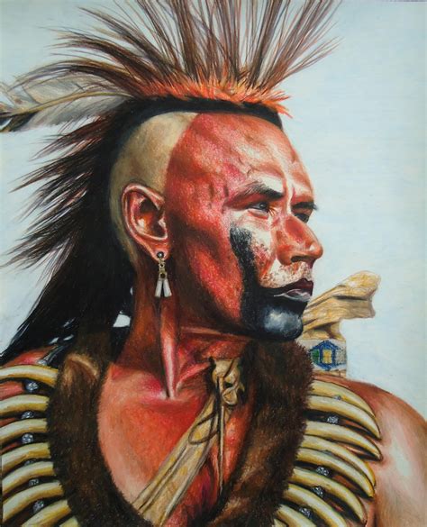 Native American Art Original Pencil Portrait Dances With Etsy