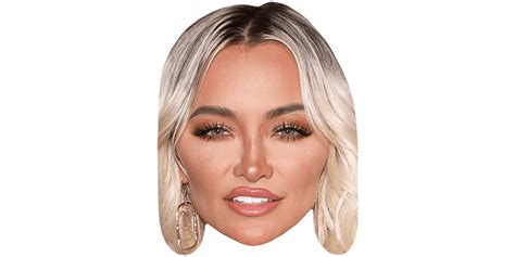 lindsey pelas make up maske aus karton celebrity cutouts