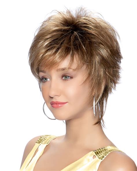 Short Choppy Layers Ladies Wig Lace Front Wigs Nyc P4