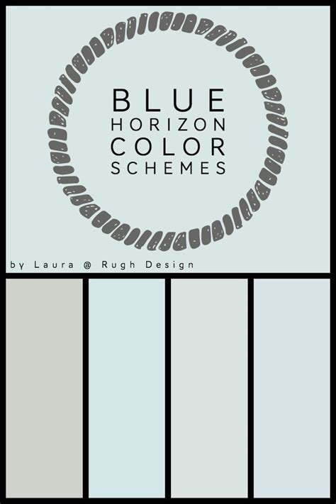 Add an artist's touch with this color wheel print. Color Scheme for Blue Horizon SW 6497 | Color schemes ...