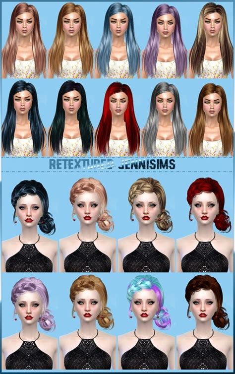 Butterflysims Hair 092 143 Retextured At Jenni Sims Cabelo Sims
