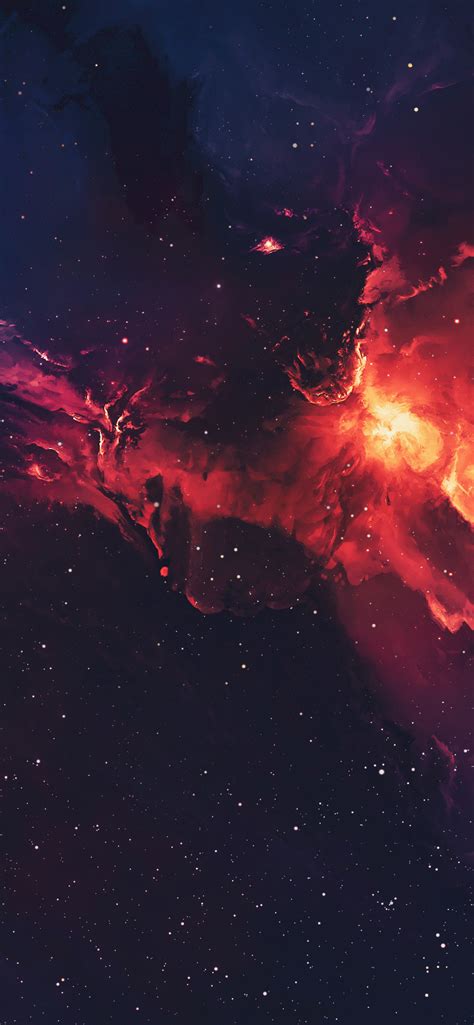 1242x2688 Galaxy Space Stars Universe Nebula 4k Iphone Xs
