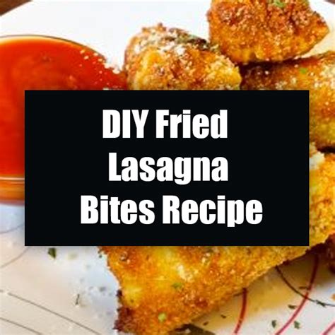 Diy Fried Lasagna Bites Recipe
