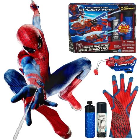 Figure Toys Amazing Spiderman Brinquedos Spinning Spray Web Shooter