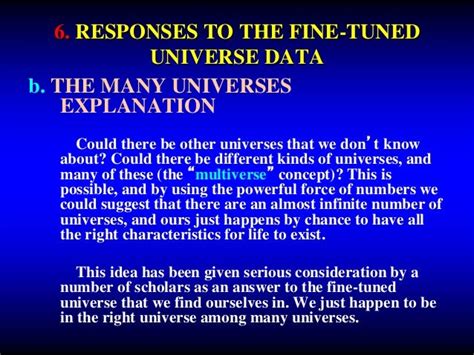 6 The Fine Tuned Universe