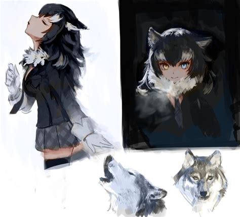 당직dangzik Dangzik Anime Wolf Girl Cute Anime Character Anime Furry