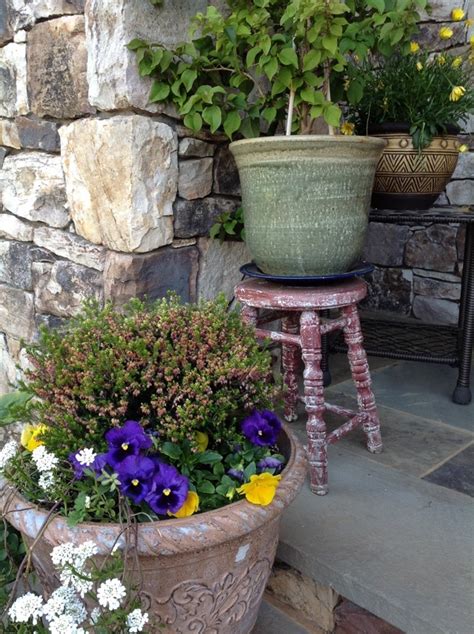 H, brown 4.7 out of 5 stars 238 Front porch pots | Porch decorating, Small porches, Flower ...