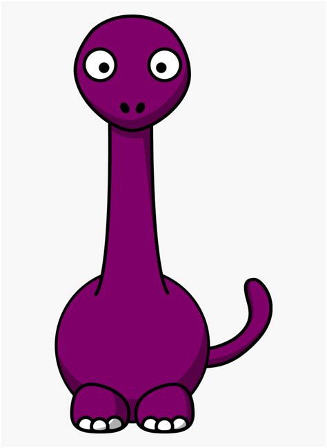 Dinosaurs Purple Cartoon