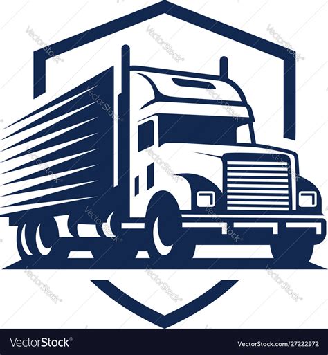 Truck Logo Design Template Royalty Free Vector Image