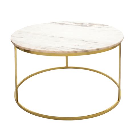 Metalmarble Coffee Table Gold Set Of Two By Sagebrook Home