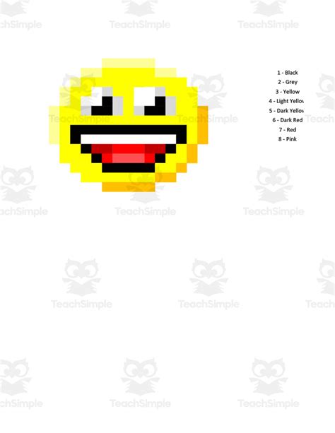 Pixel Pics Spreadsheet Activity Emojis Edition By Teach Simple