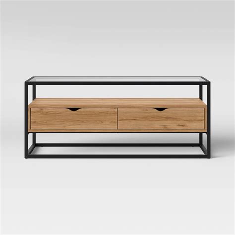 Living room rectangle glass coffee table, modern living room table with lower shelf, black tempered glass top with black color wooden legs,living room furniture,waiting area table. Ada Mixed Material Coffee Table with Glass Top - Project ...