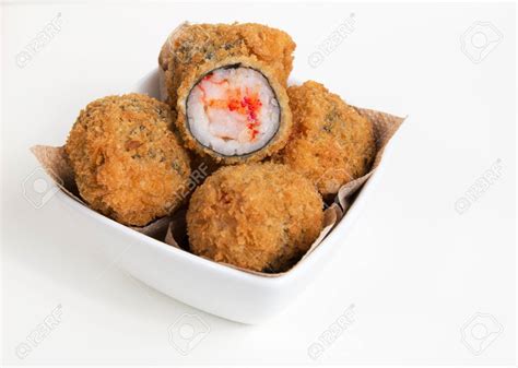 Tempura Maki Balls Japanese Deep Fried Sushi Balls Made Of Crab Aeon