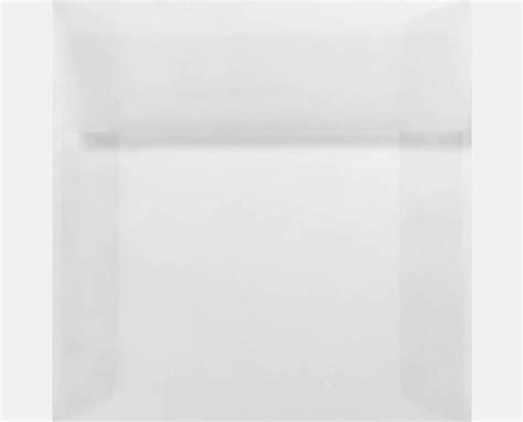 Clear Translucent 5 X 5 Envelopes Square 5 X 5