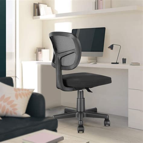 Molents Armless Office Chair Mesh Desk Chair Small