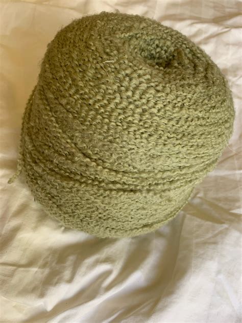 Large Cone Of Wool Yarn Etsy