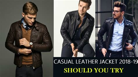 2019 Casual Leather Jackets For Men Fashionmania Youtube