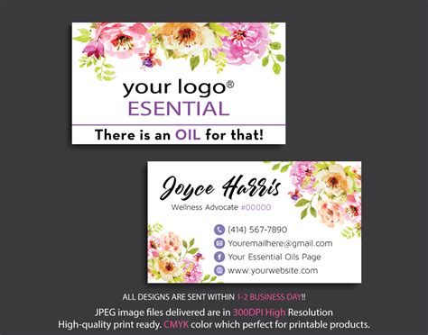 Free Printable Doterra Business Cards