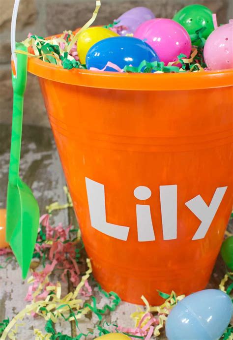 Diy Personalized Easter Pail A Sparkle Of Genius