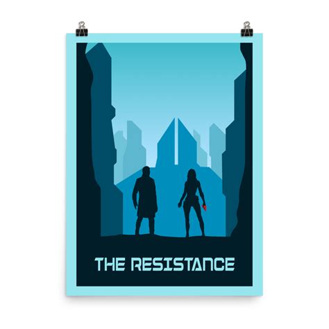 The Resistance Blue Minimalist Board Game Art Poster 18×24 Board