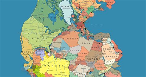 Incredible Map Of Pangea With Modern Day Borders