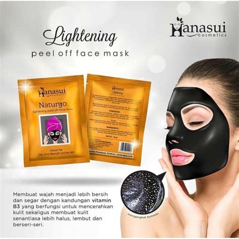 Jual Masker Wajah Glowing Naturgo Peel Off Mask By Hanusui Skincare