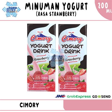 Jual Cimory Yogurt Drink Strawberry 200ml Shopee Indonesia