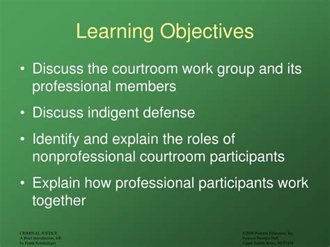 Ppt Chapter The Courtroom Work Group And The Criminal Trial Powerpoint Presentation Id