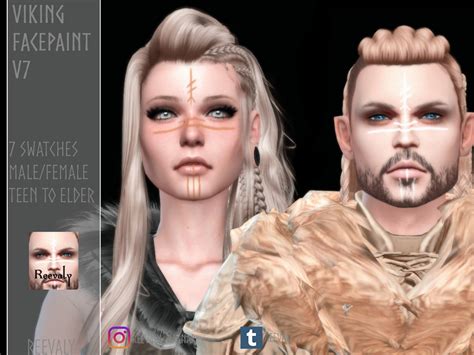 The Sims Resource Viking Facepaint V7