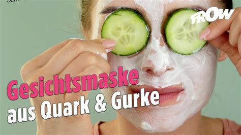 Gesichtsmaske Aus Quark Gurke Youtube