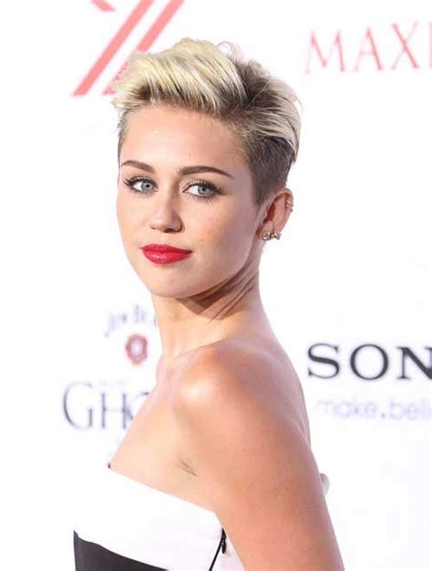 Miley cyrus short hairstyle with twists. 2013 Celebrity Short Hairstyles | Short Hairstyles 2017 ...