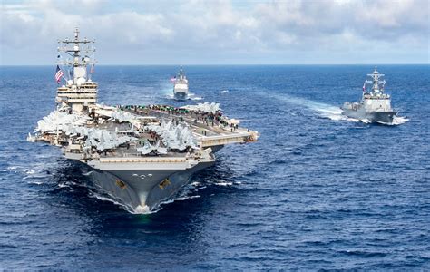 Dvids Images Uss Ronald Reagan Cvn 76 Conducts Formation Sailing