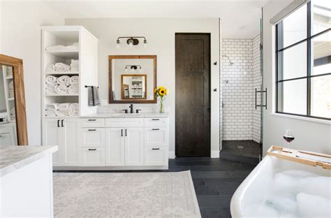 Cabinet connection offers only the best quality products. The Modern Farmhouse - Farmhouse - Bathroom - Albuquerque ...