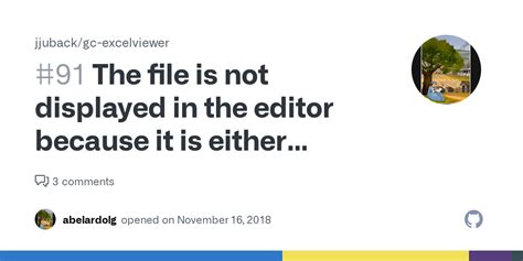 The File Is Not Displayed In The Editor Because It Is Either Binary Or