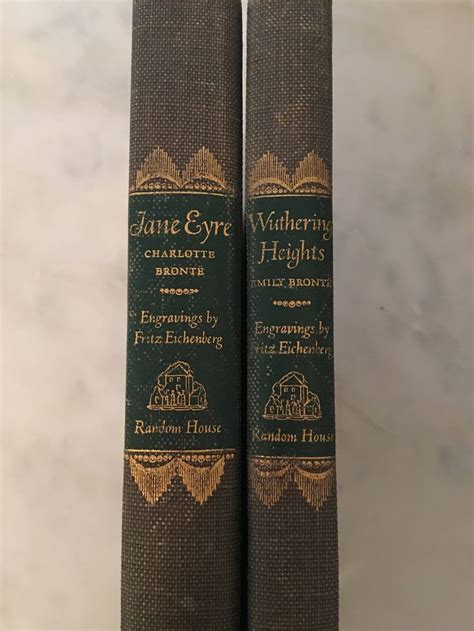 Jane Eyre Wuthering Heights Book Set 1944 Ed Brontë Sisters Etsy Book Set Etsy Purple Iris