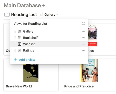 Book Reading List Template In Notion — Red Gregory