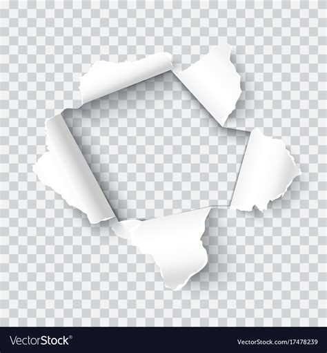 Torn Paper Realistic Royalty Free Vector Image