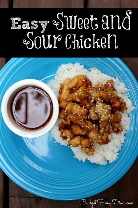 Easy Sweet And Sour Chicken Recipe Budget Savvy Diva