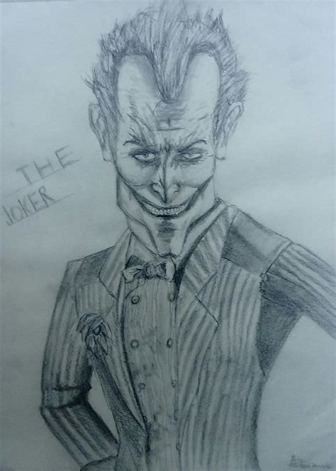 The Joker Drawing Arkham Asylum