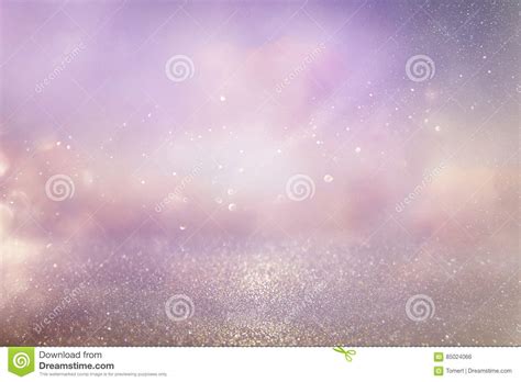 Silver And Pink Glitter Vintage Lights Background Stock Photo Image