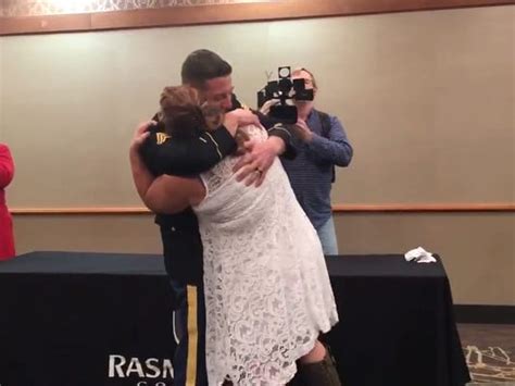 Military Son Surprises Mom At Her Graduation