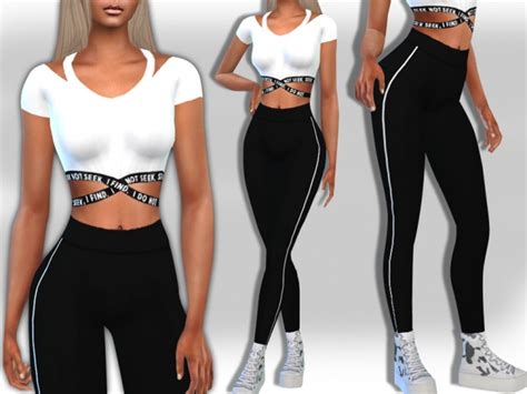 Full Athletic Outfits By Saliwa At Tsr Sims 4 Updates