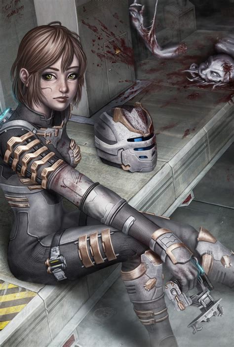Dead Space Blood Isaac Clarke Genderbend Hd Wallpapers Desktop And Mobile Images And Photos